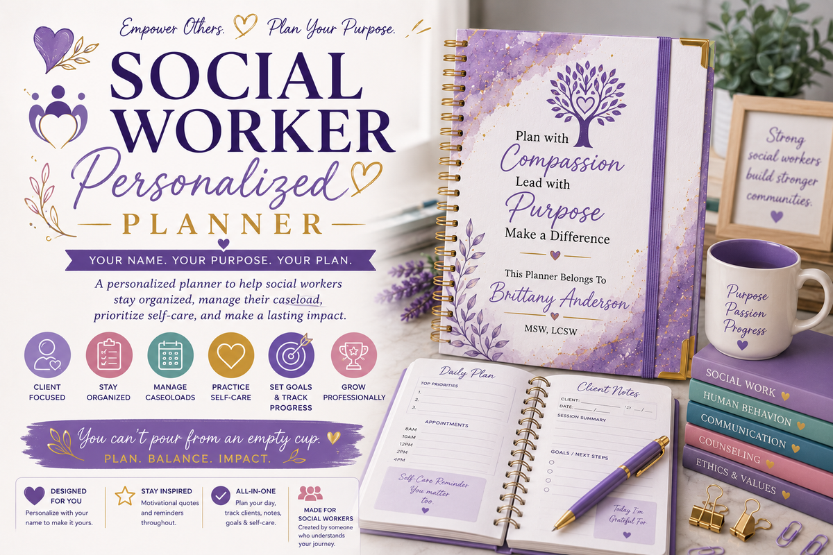 Social Worker Personalized Planner