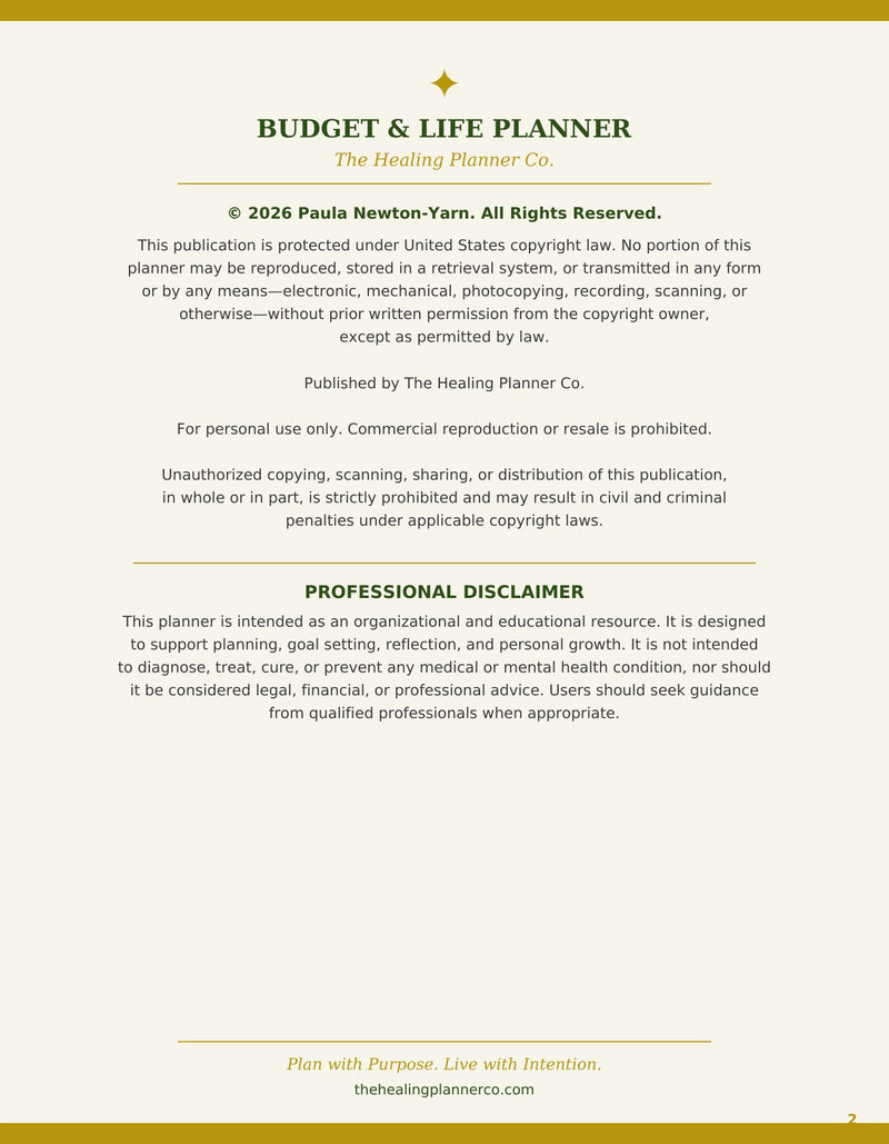 Copyright and Disclaimer