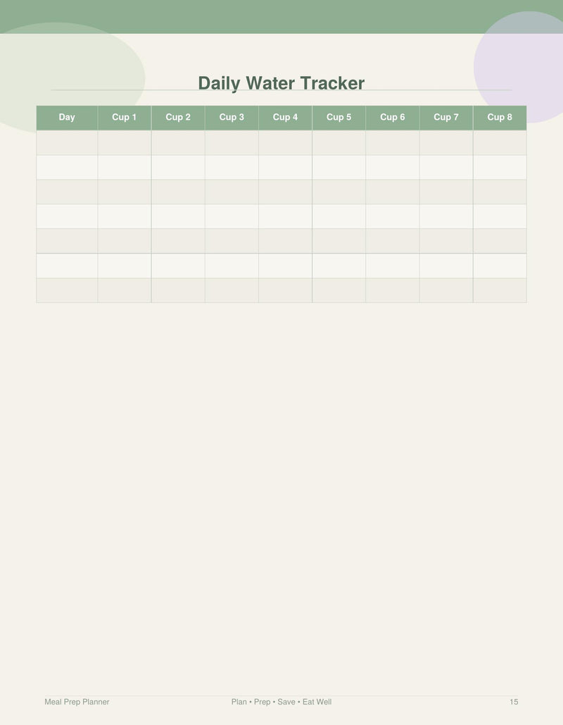 Daily Water Tracker