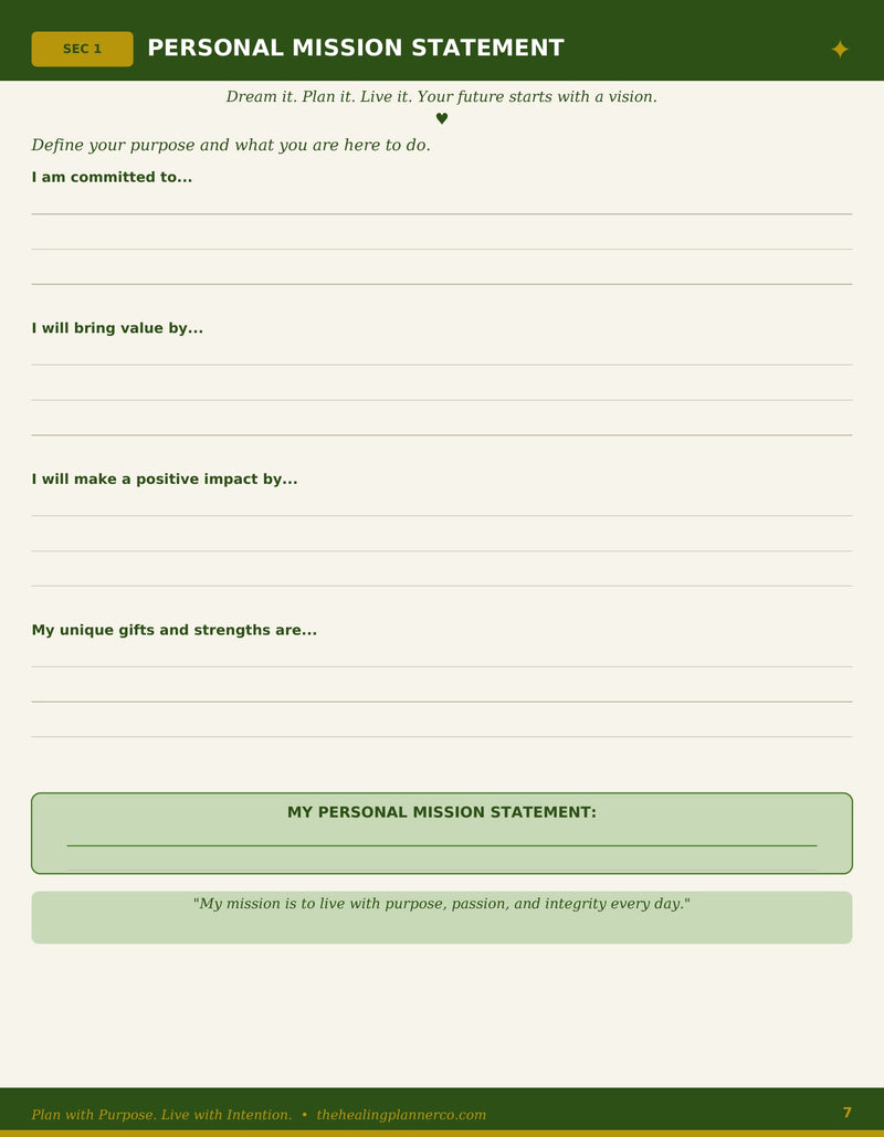 Personal Mission Statement