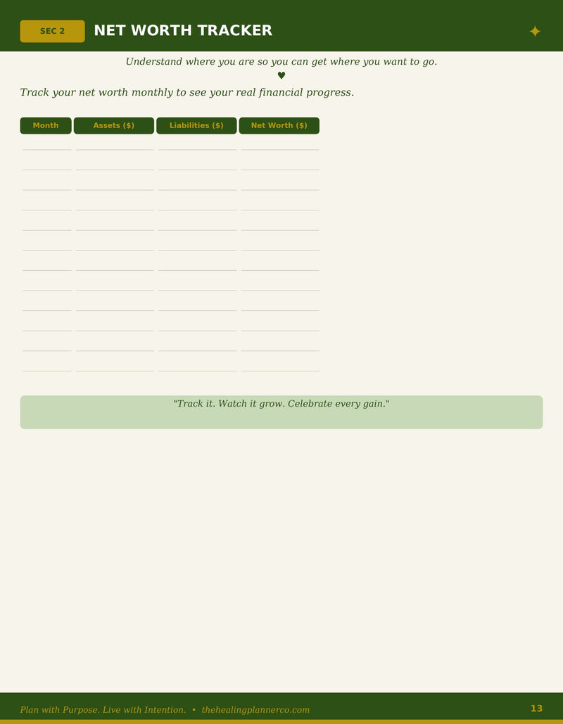Net Worth Tracker