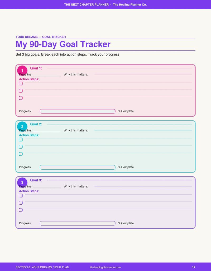 My 90 Day Goal Tracker