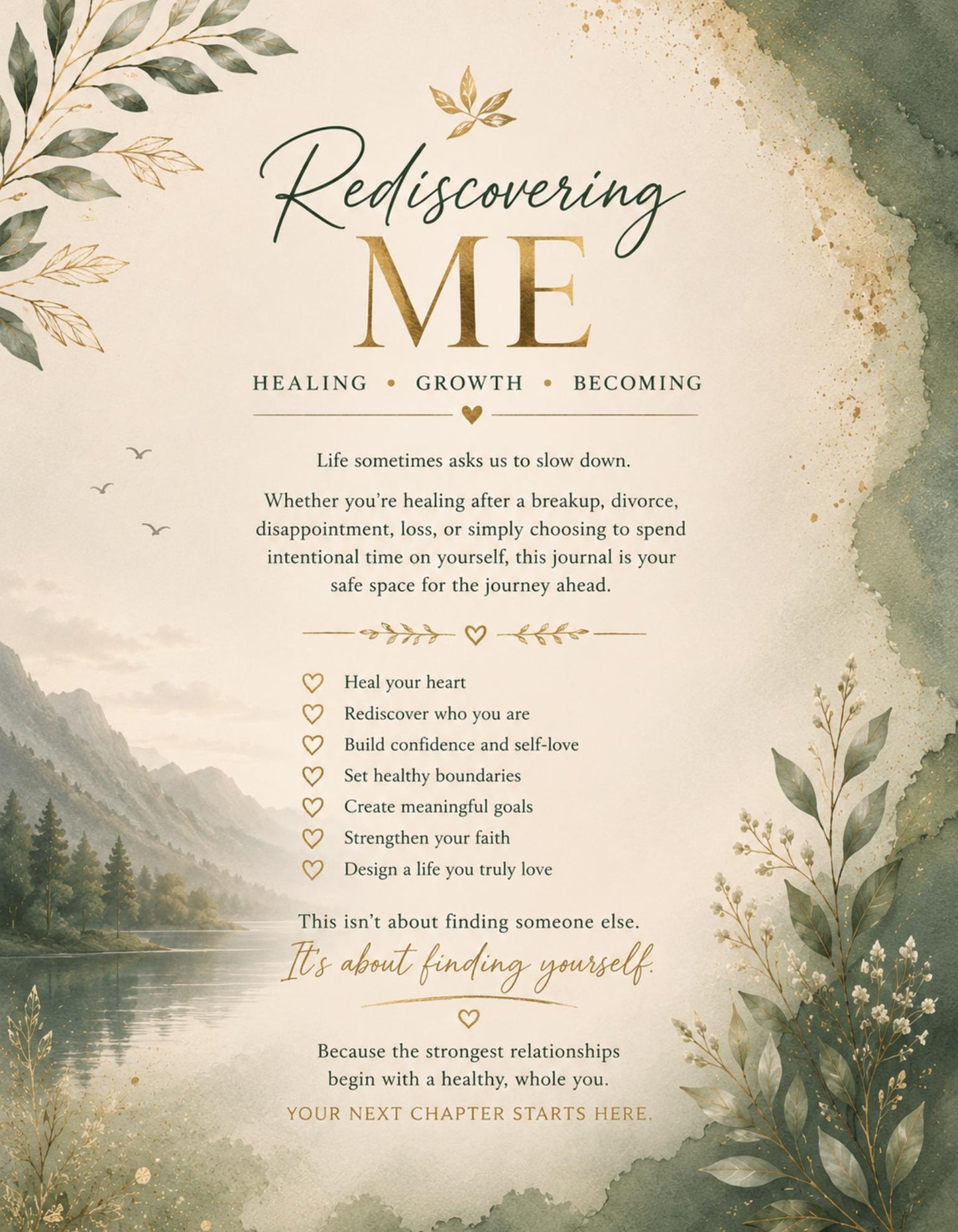 Rediscovering Me Journal