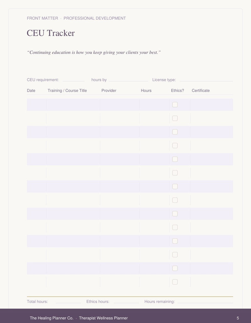 CEU Tracker