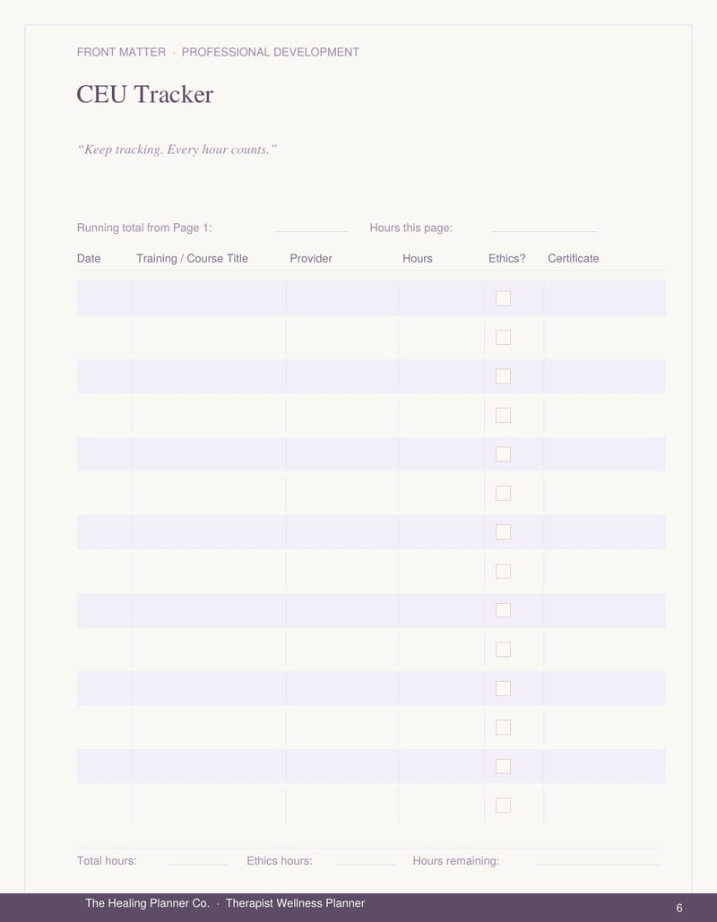 CEU Tracker