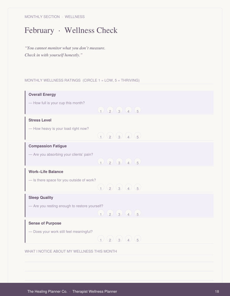 February - Wellness Check