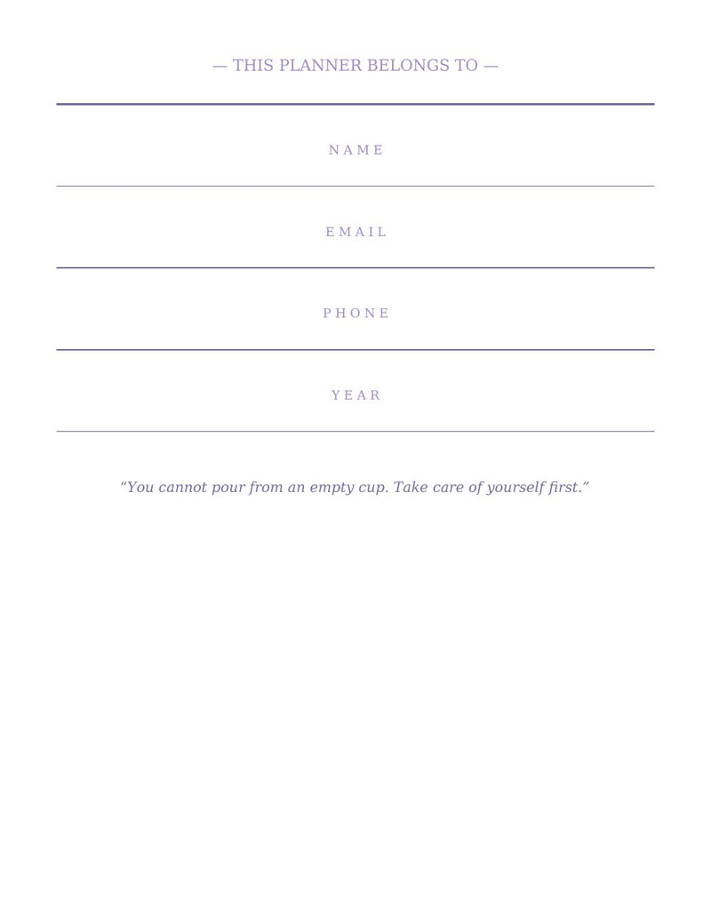 This Planner Belongs to